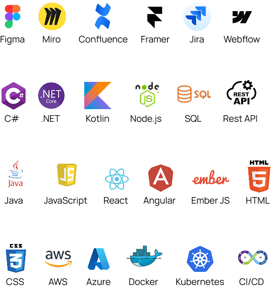 Technology and platform logos